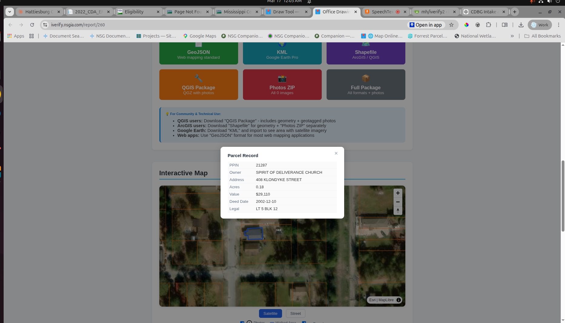 Tax map lookup