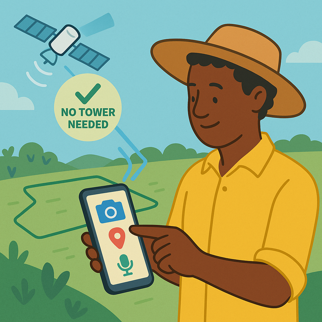 GPS works without cell towers